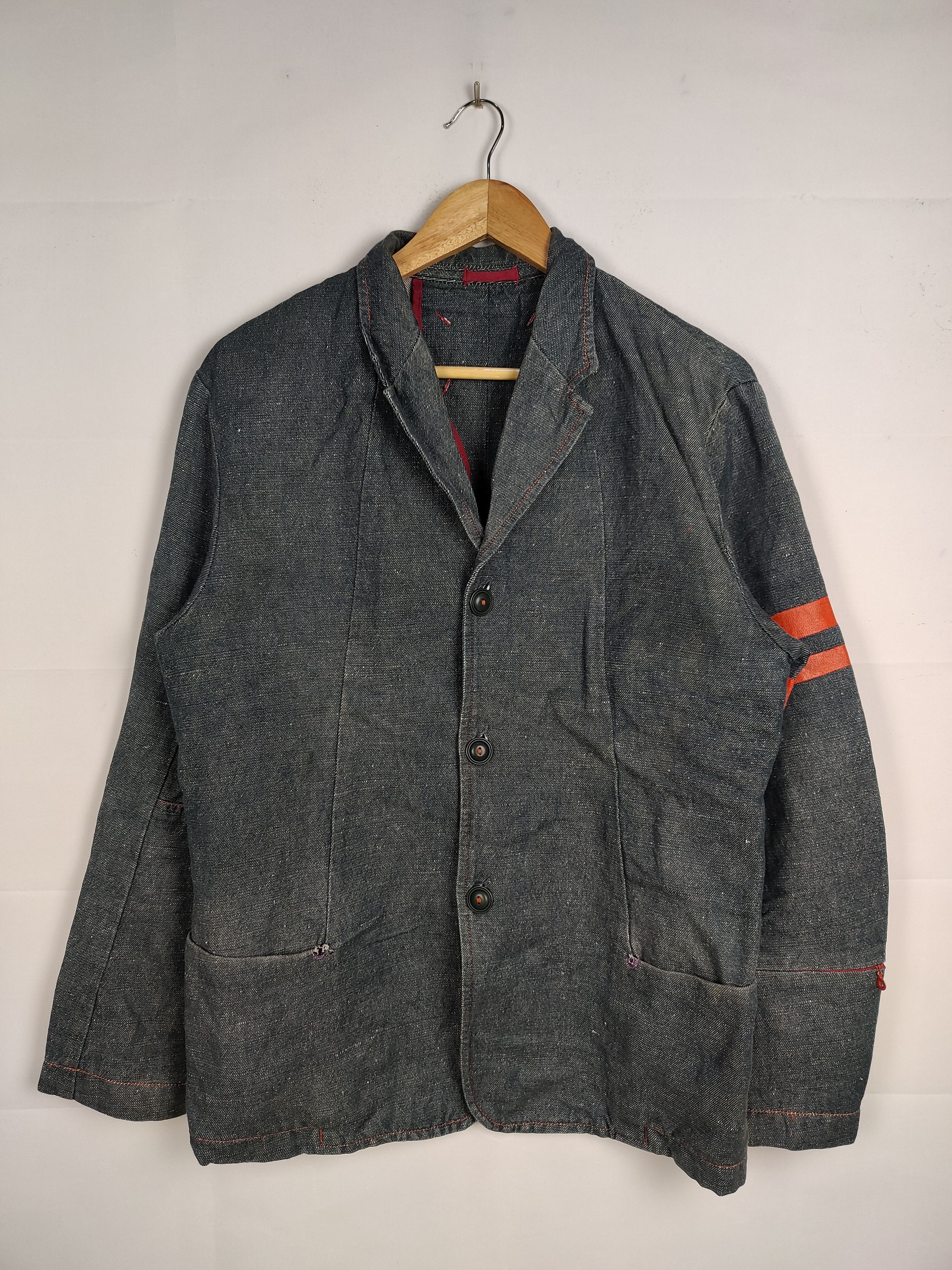 Momotaro Jeans × Vintage Vintage Momotaro Indigo Denim Chore Jacket Size US M / EU 48-50 / 2 - 1 Thumbnail