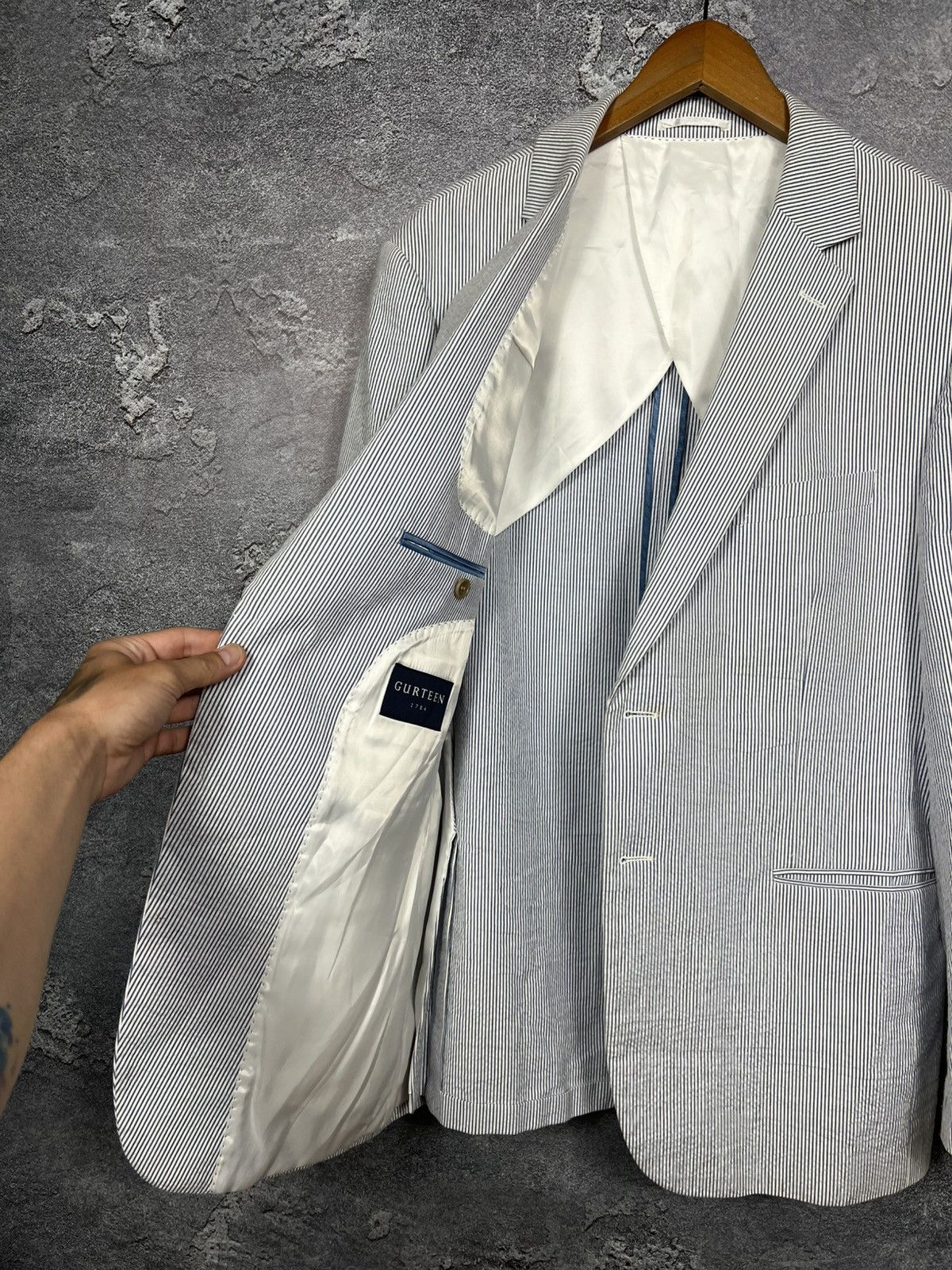 Other Vintage Gurteen Pure Cotton Classic Blazer Size 46R - 8 Thumbnail