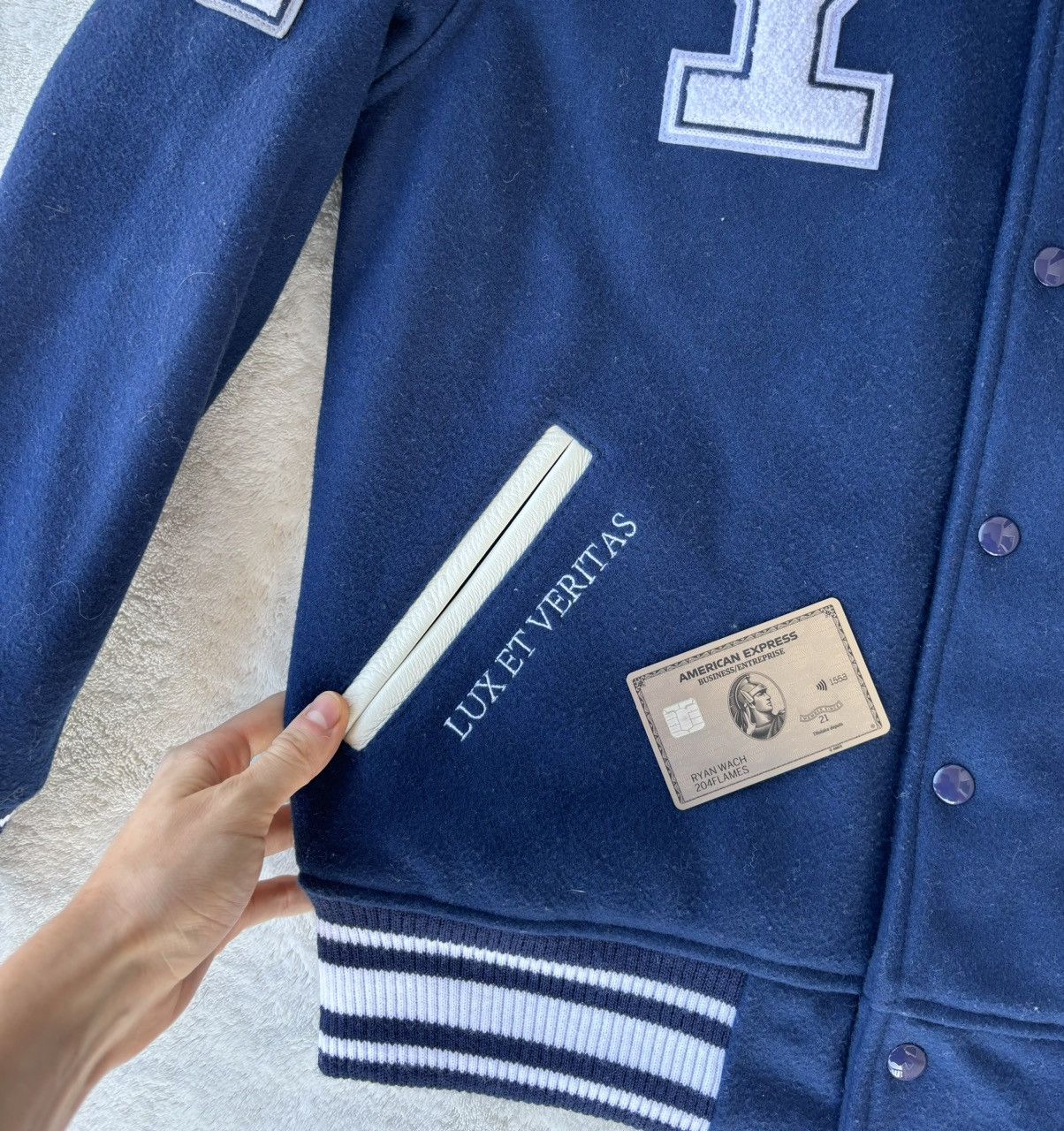 October's Very Own OVO x Yale University Navy Varsity Jacket Size US S / EU 44-46 / 1 - 6 Thumbnail