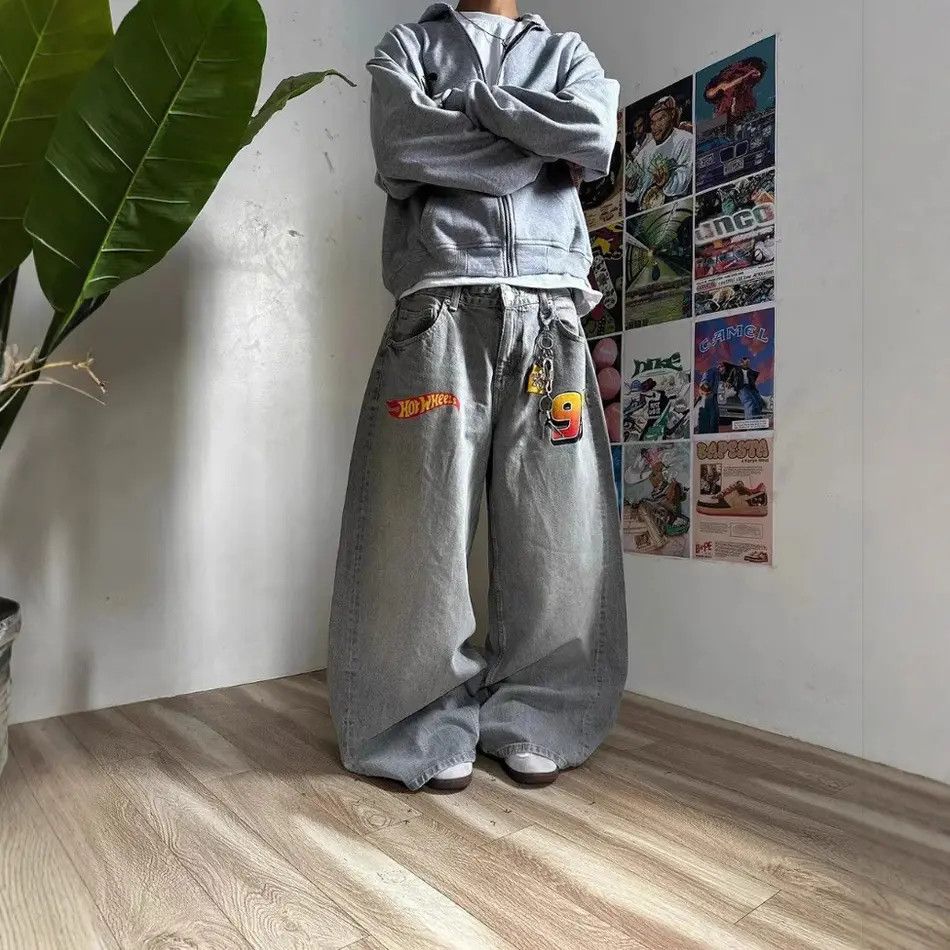 Japanese Brand Vintage high street hip-hop y2k jeans Size US 34 / EU 50 - 1 Thumbnail