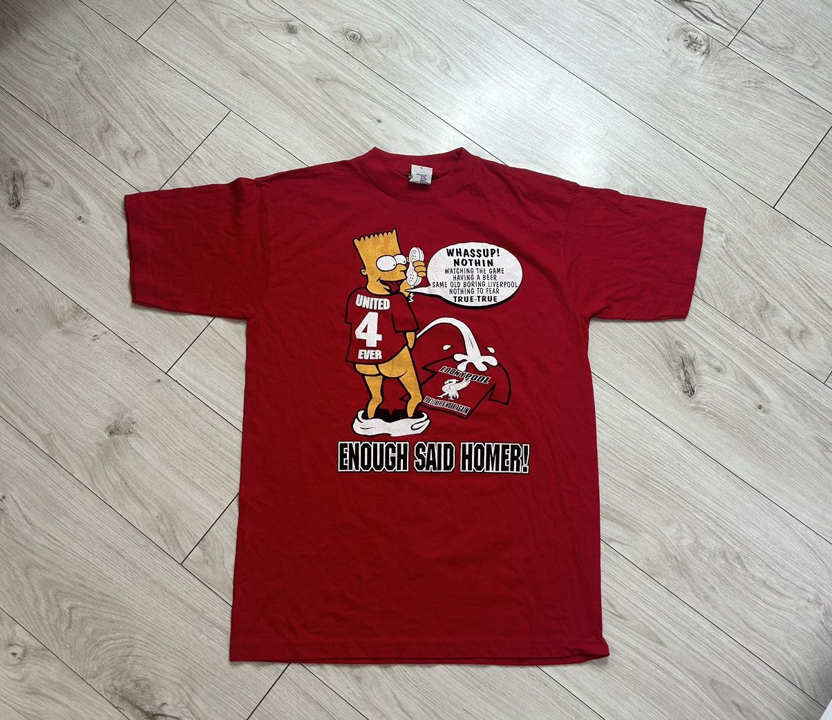 The Simpsons × Vintage Vintage Bart Simpsons jersey Liverpool humor Size US L / EU 52-54 / 3 - 1 Thumbnail