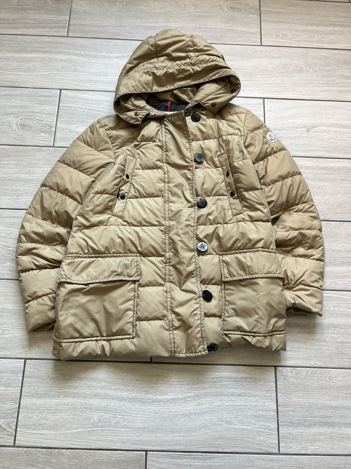 Moncler Moncler Puffer Jacket Beige Womens Size US L / EU 52-54 / 3 - 3 Thumbnail