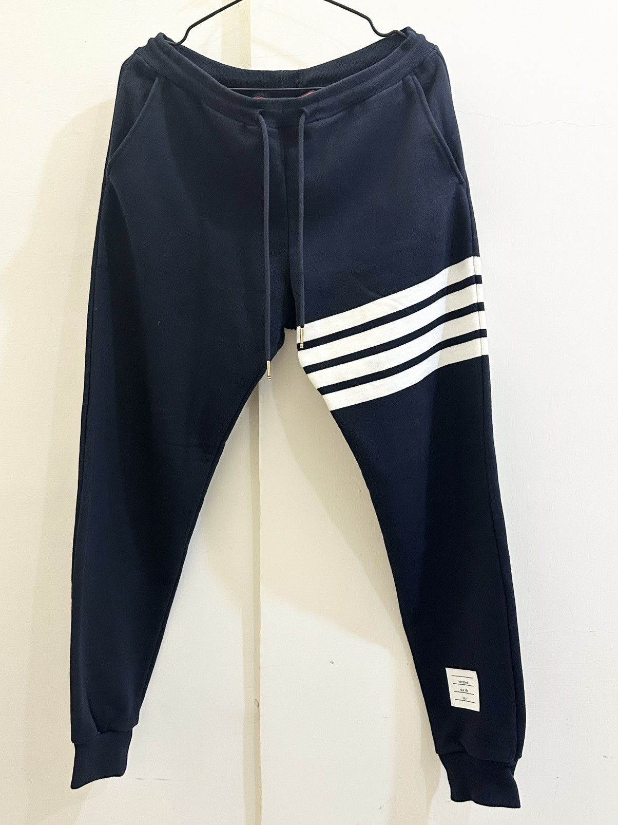 Thom Browne Thom Browne 4 Bar Sweat Pants Size: 0 Size US 32 / EU 48 - 1 Thumbnail