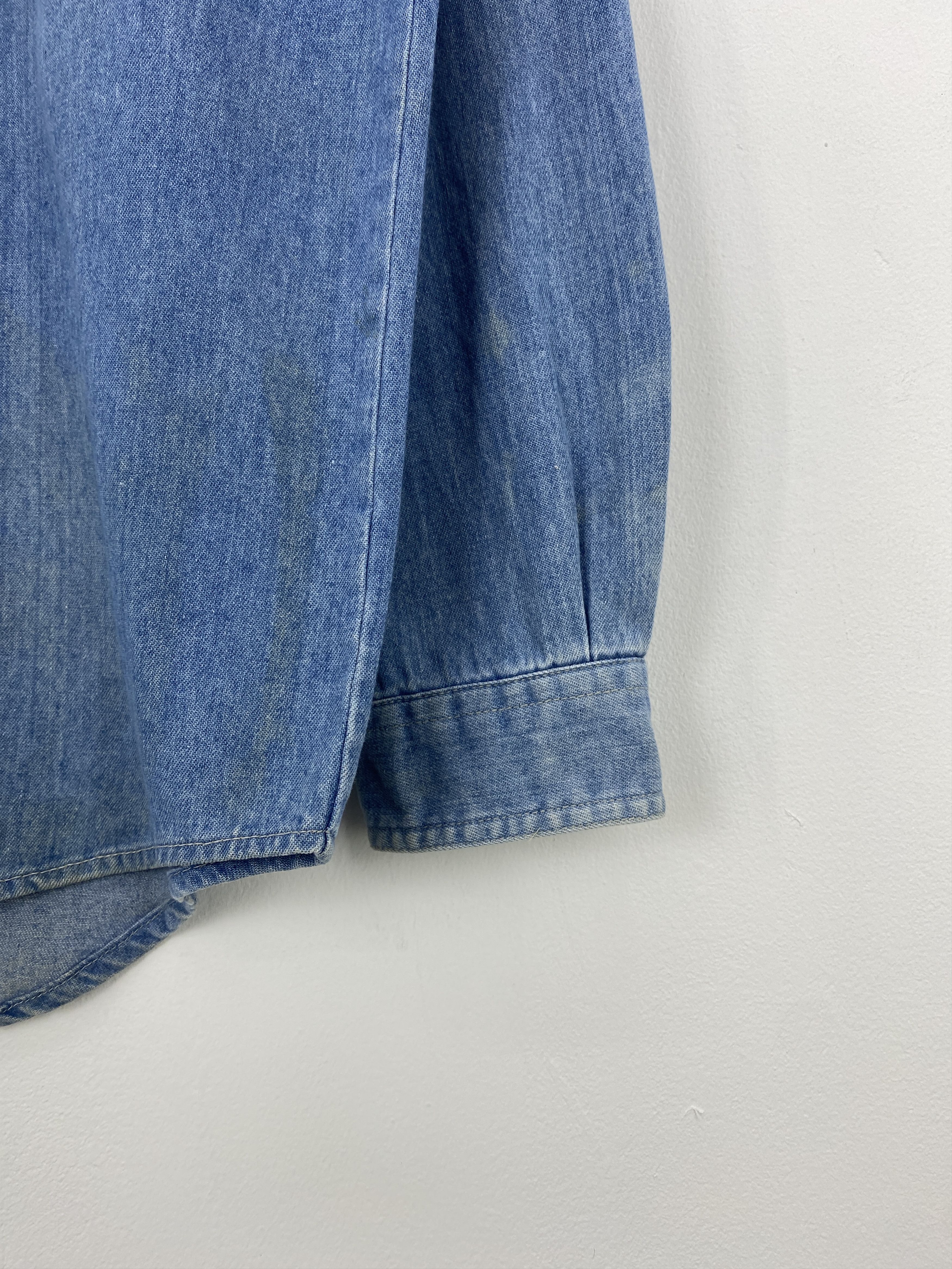 Levi's × Vintage Vintage Levi's Strauss Double Pocket Denim Shirt J1875 Size US M / EU 48-50 / 2 - 8 Thumbnail