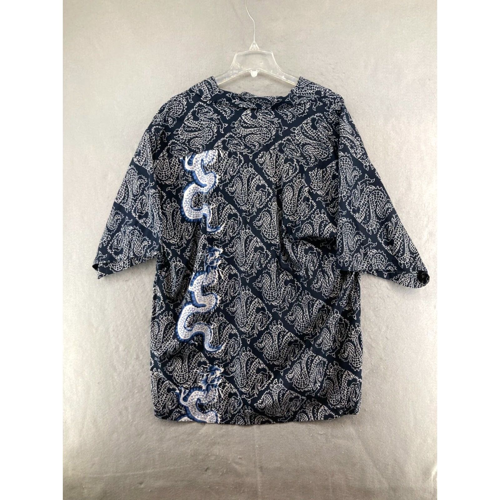 Vintage Savante Sport Mens Shirt XL Blue Dragons Geometric 90s Button-Up Collared Short Sleeve Vintage 90s Men’s Shirt Size US XL / EU 56 / 4 - 7 Thumbnail