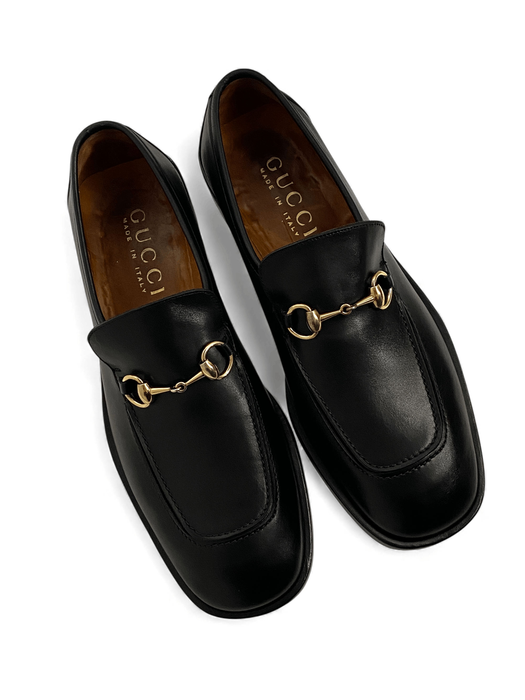 Gucci Gucci Horsebit GG Classic Dress Black Leather Loafers Shoes Size US 10.5 / EU 43-44 - 10 Thumbnail