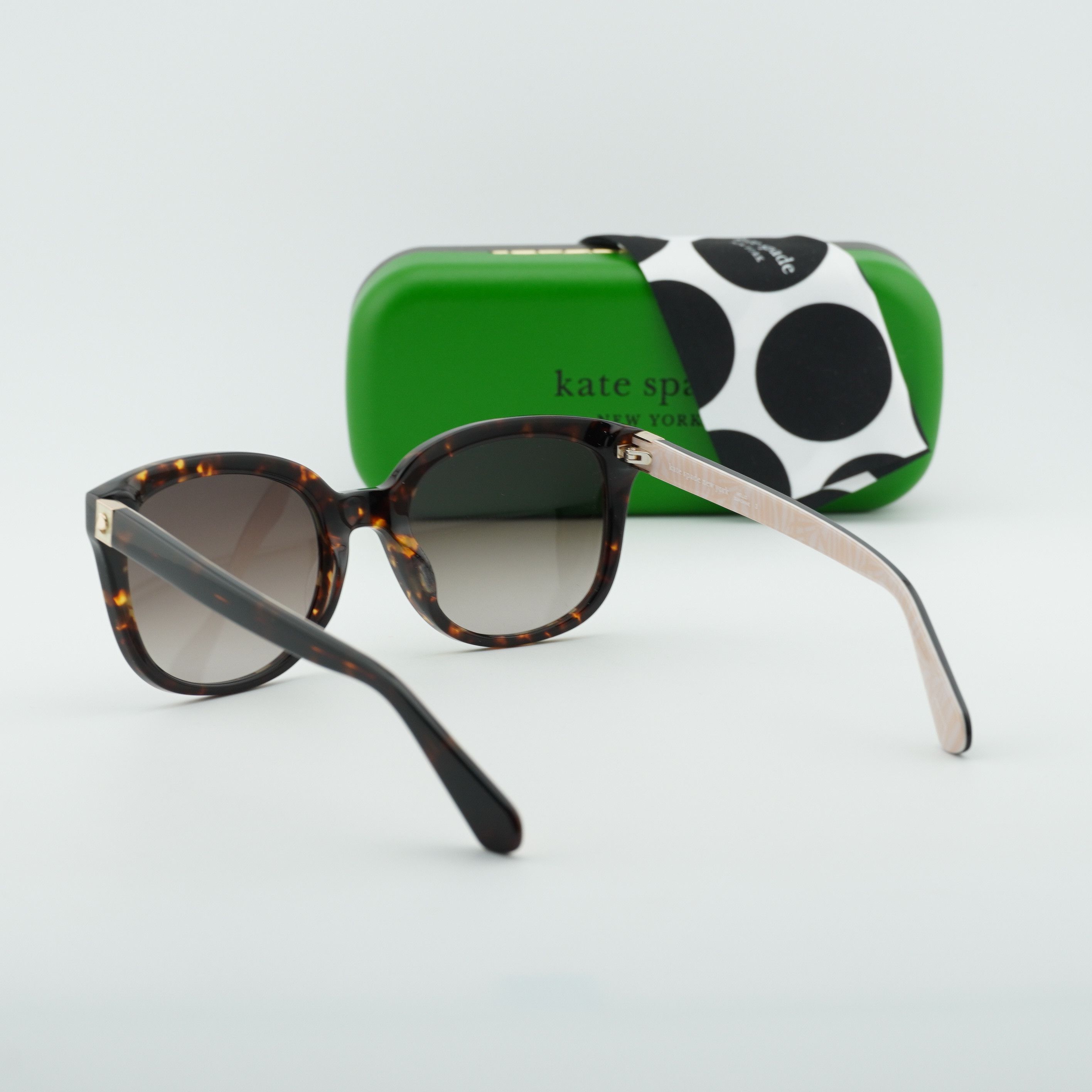 Kate Spade Kate Spade GWENITH/S 0086 HA Sunglasses Havana Square Frame Size ONE SIZE - 11 Thumbnail
