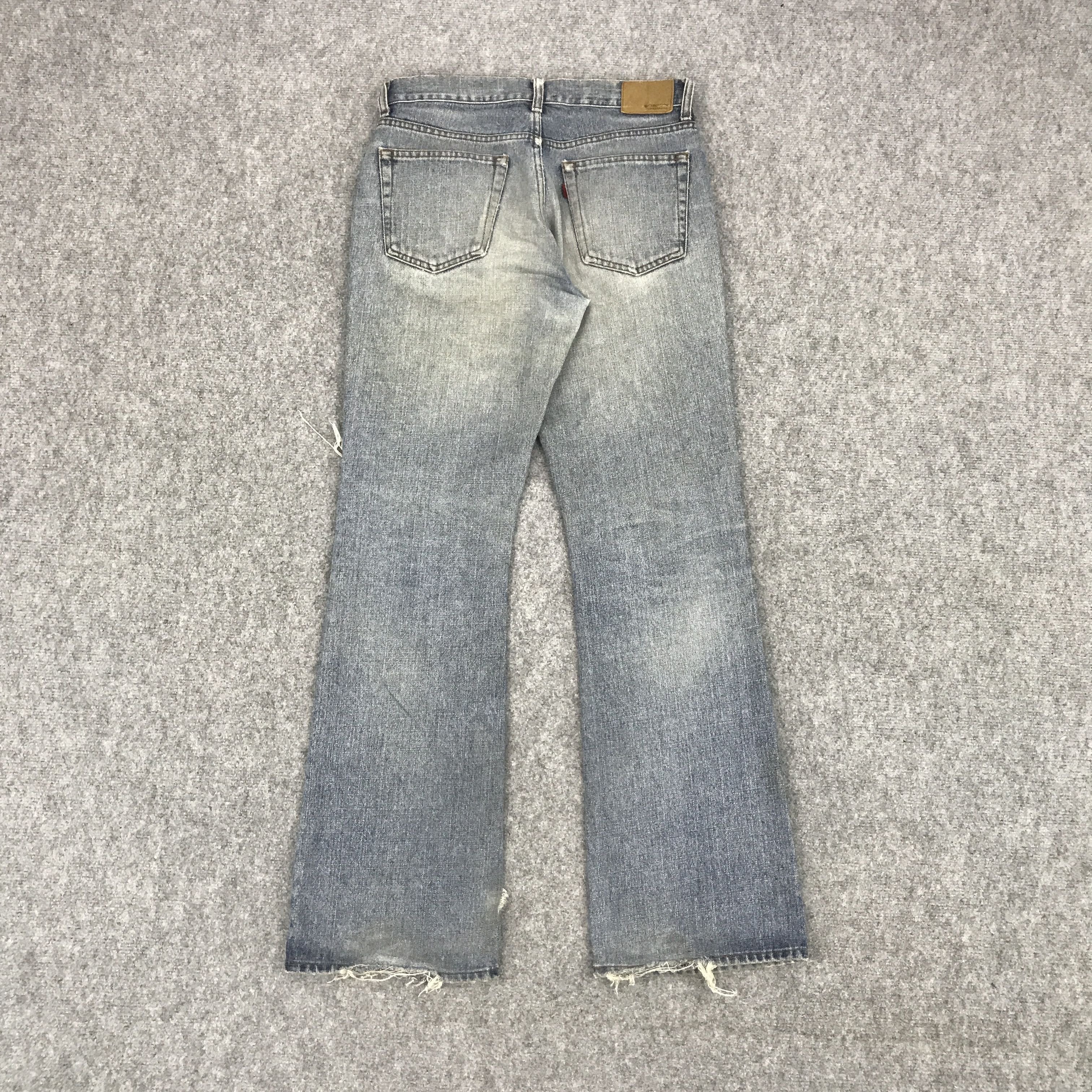 Japanese Brand BOBSON CHESSKING DISTRESSED BOOTCUT JEANS Size US 31 - 2 Thumbnail