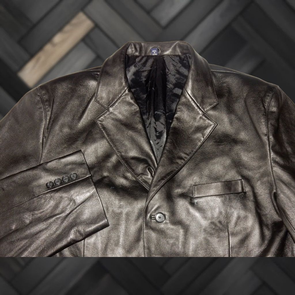 Ralph Lauren Ralph Lauren Men's Sport Coat Blazer 48L Black Lambskin 3 Buttons Long Coat Jacket Blazer Mens 48 Long Jacket Size 48R - 1 Thumbnail