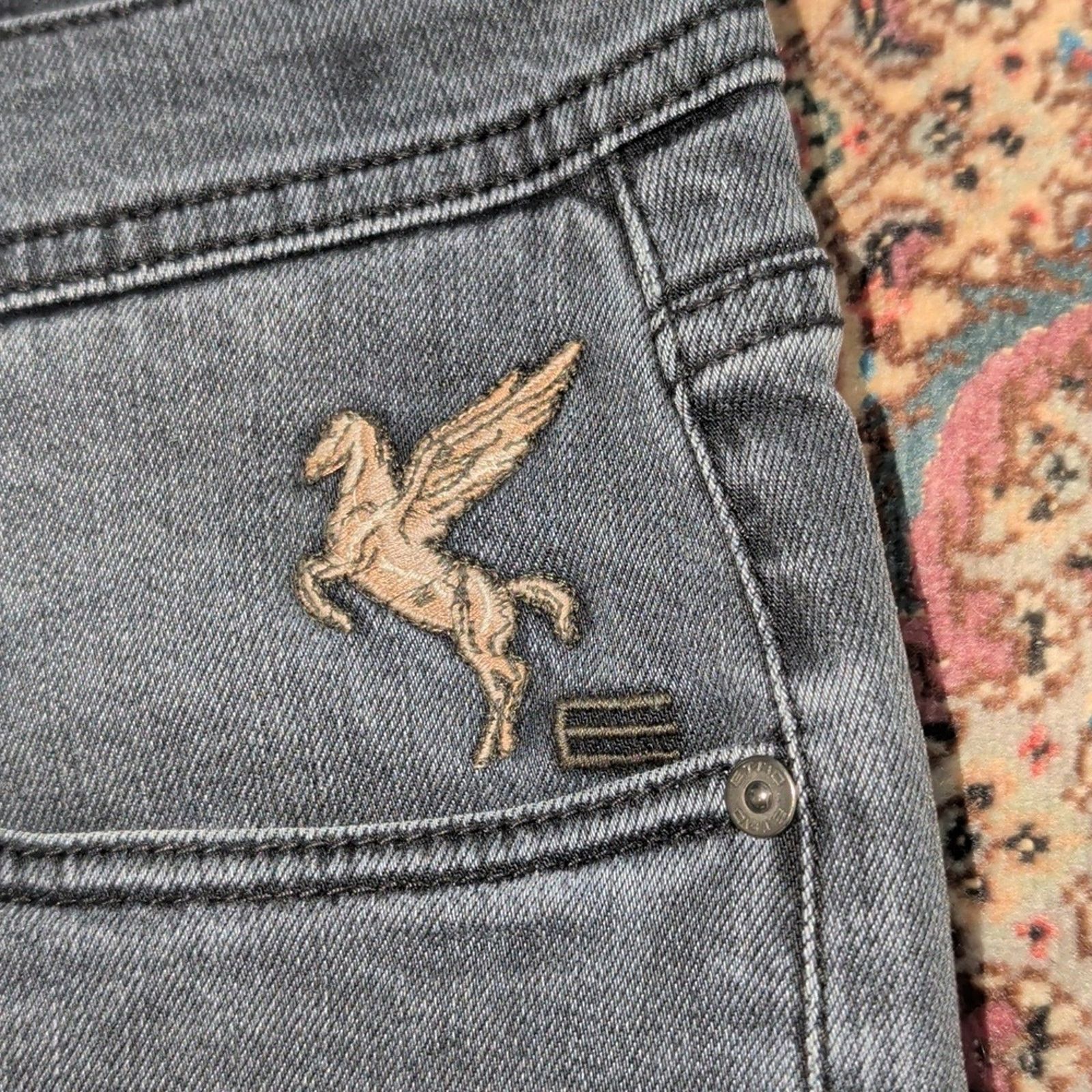 Etro Etro Gray Jeans with Intricate Embroidery Men's Size 34 Size US 34 / EU 50 - 3 Thumbnail