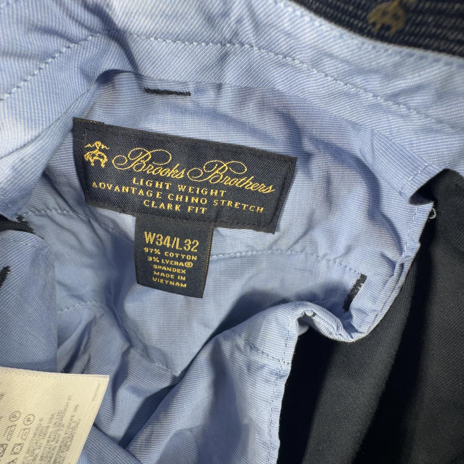Brooks Brothers Brooks Brothers Pants Men's 34x32 Navy Chino Milano Fit Size US 34 / EU 50 - 7 Thumbnail