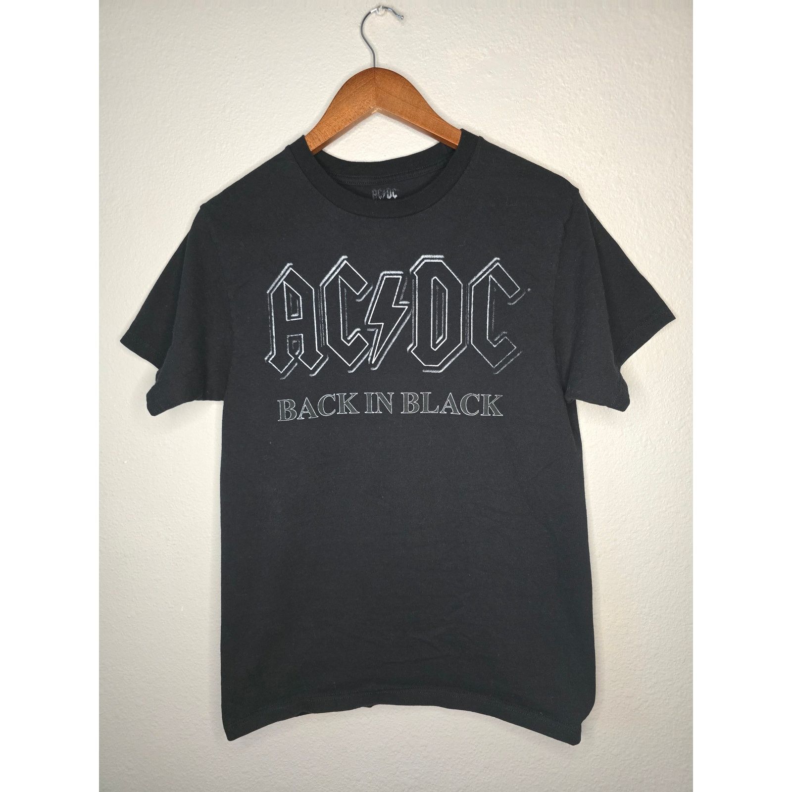 Other AC/DC Shirt Rock Band Back in Black Retro Style Black Tee Size US M / EU 48-50 / 2 - 1 Thumbnail