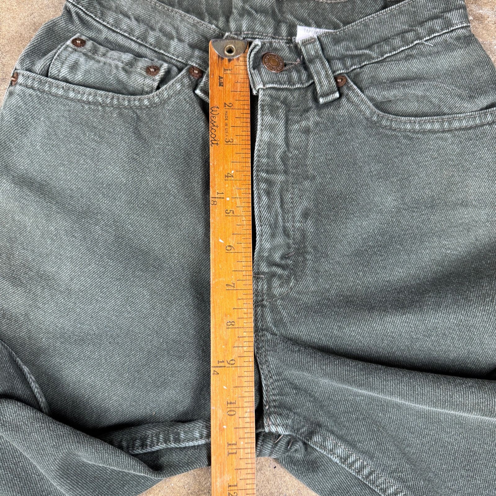 Levi's Vtg Levi’s 510 Women’s Jeans Green Slim Fit High Rise Size 3 Size 24" / US 00 / IT 34 - 13 Thumbnail
