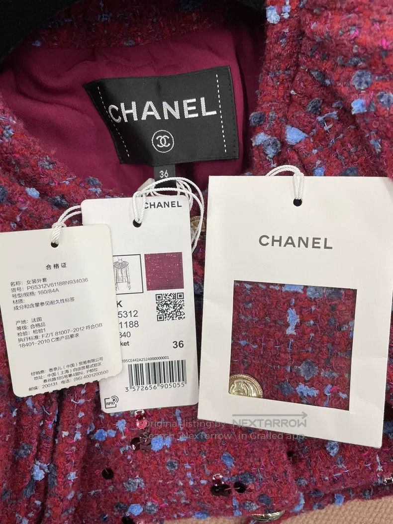 Chanel Chanel 20K Equestrian Series Ruffle Collar Tweed Jacket Size XS / US 0-2 / IT 36-38 - 5 Thumbnail