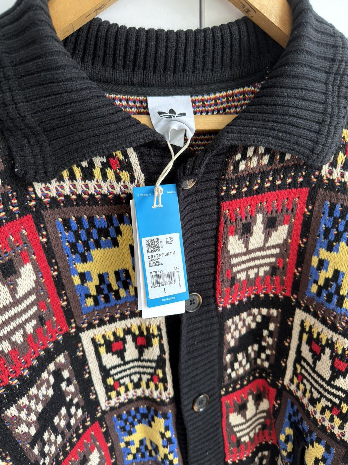 Adidas Adidas Originals CNY Year Of The Horse Knit Cardigan Sweater Size US L / EU 52-54 / 3 - 5 Thumbnail