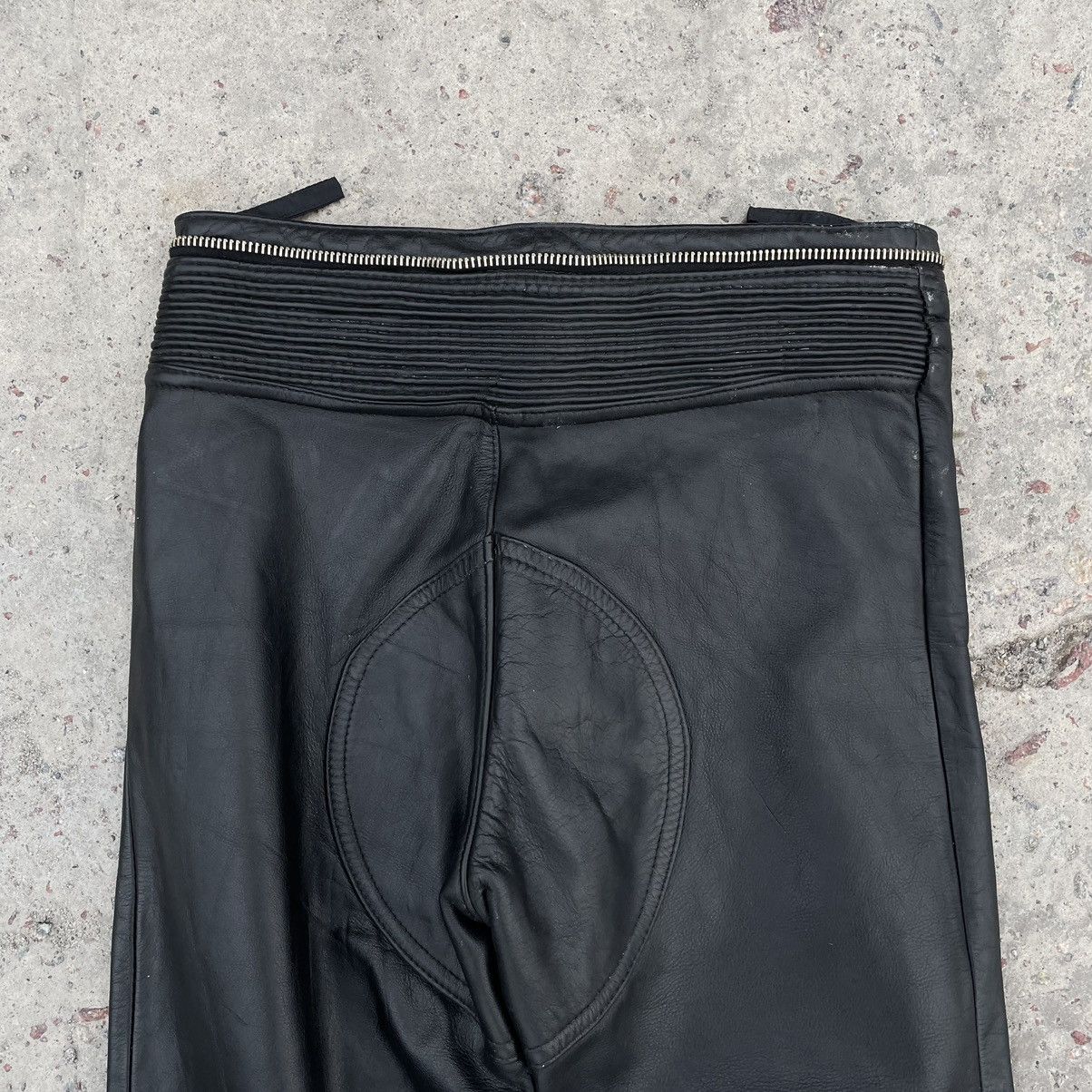 Other Vintage Moto Pants 29 Real Leather Y2K 90s USA Size US 29 - 7 Thumbnail