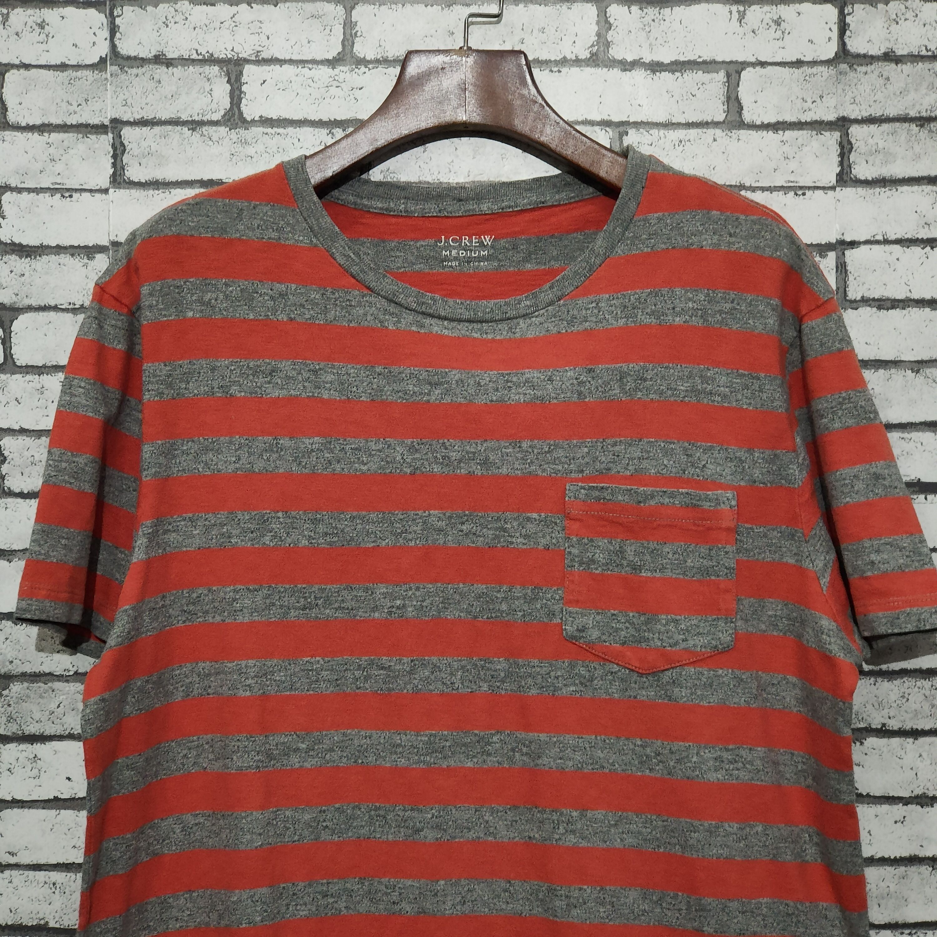 J.Crew 🔥J.Crew Pocket Awning Stripes M Short Sleeve T-Shirts Size US M / EU 48-50 / 2 - 2 Thumbnail
