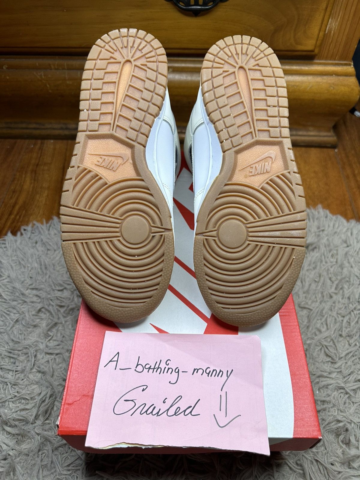 Nike Women’s Nike Dunk High “ Sail Gum” ( size 7 ) Size US 7 / IT 37 - 4 Thumbnail