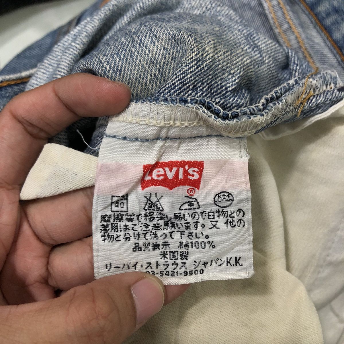 Levi's 🔥90’s Vintage Distressed Denim Jeans Levi’s USA Made Size US 30 / EU 46 - 15 Thumbnail