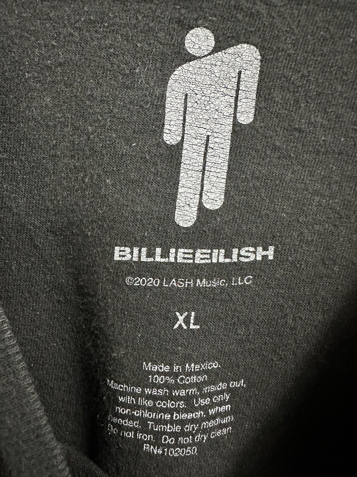 Band Tees Billie Eilish Promo Tshirt A552 Size US XL / EU 56 / 4 - 6 Thumbnail