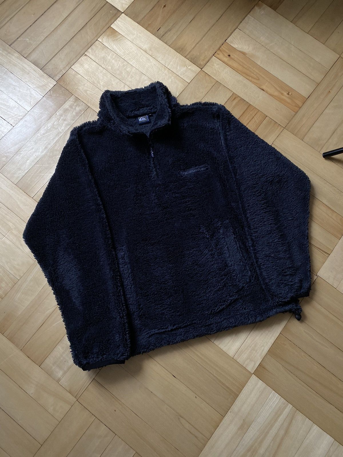 Quiksilver Quiksilver Vintage Rare Big Logo Teddy Surf Pocket Fleece Size US M / EU 48-50 / 2 - 8 Thumbnail