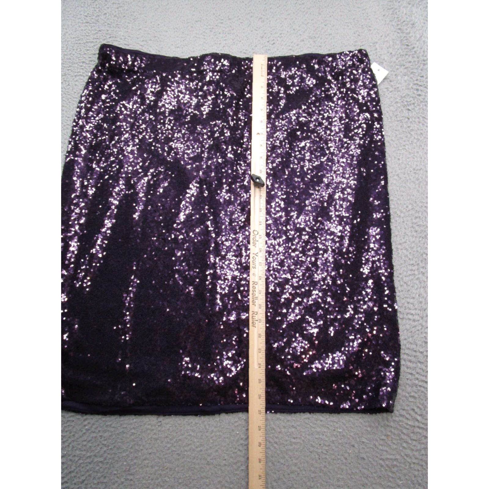 Liz Claiborne Liz Claiborne Purple Sequin Straight Pencil Skirt Women's 2X NEW Size 40" / US 18 - 7 Thumbnail