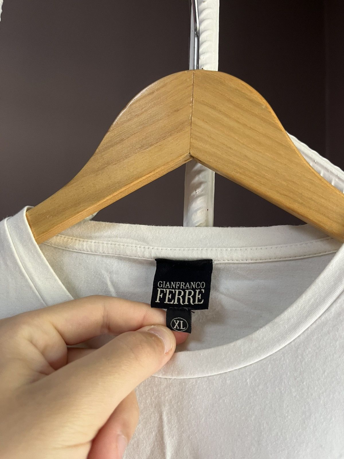 Gianfranco Ferre Vintage Gianfranco Ferre Letter Tee Size US M / EU 48-50 / 2 - 4 Thumbnail