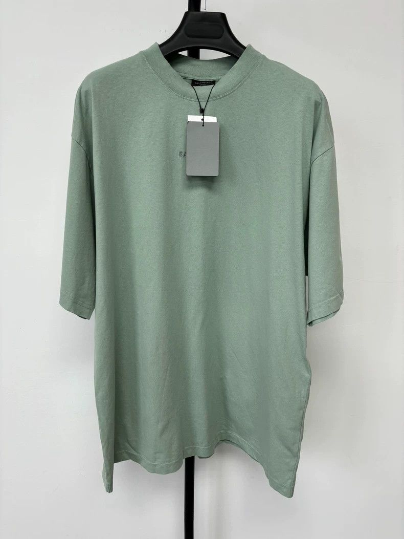 Balenciaga Balenciaga Mint green embroidered logo short sleeve T-shir Size US M / EU 48-50 / 2 - 2 Thumbnail
