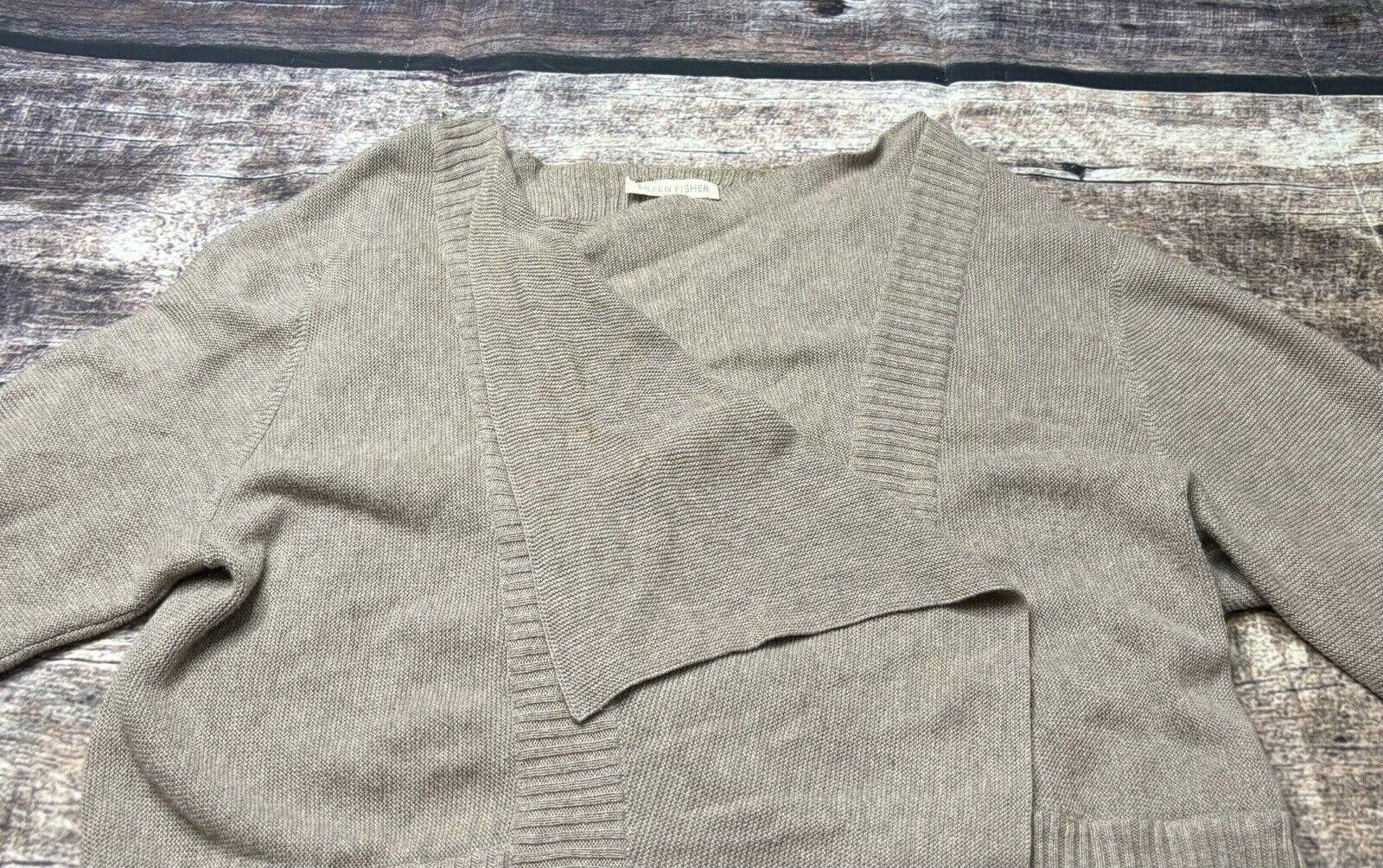 Eileen Fisher Eileen Fisher Cardigan Sweater Women's Medium Open Shawl Size M / US 6-8 / IT 42-44 - 4 Thumbnail