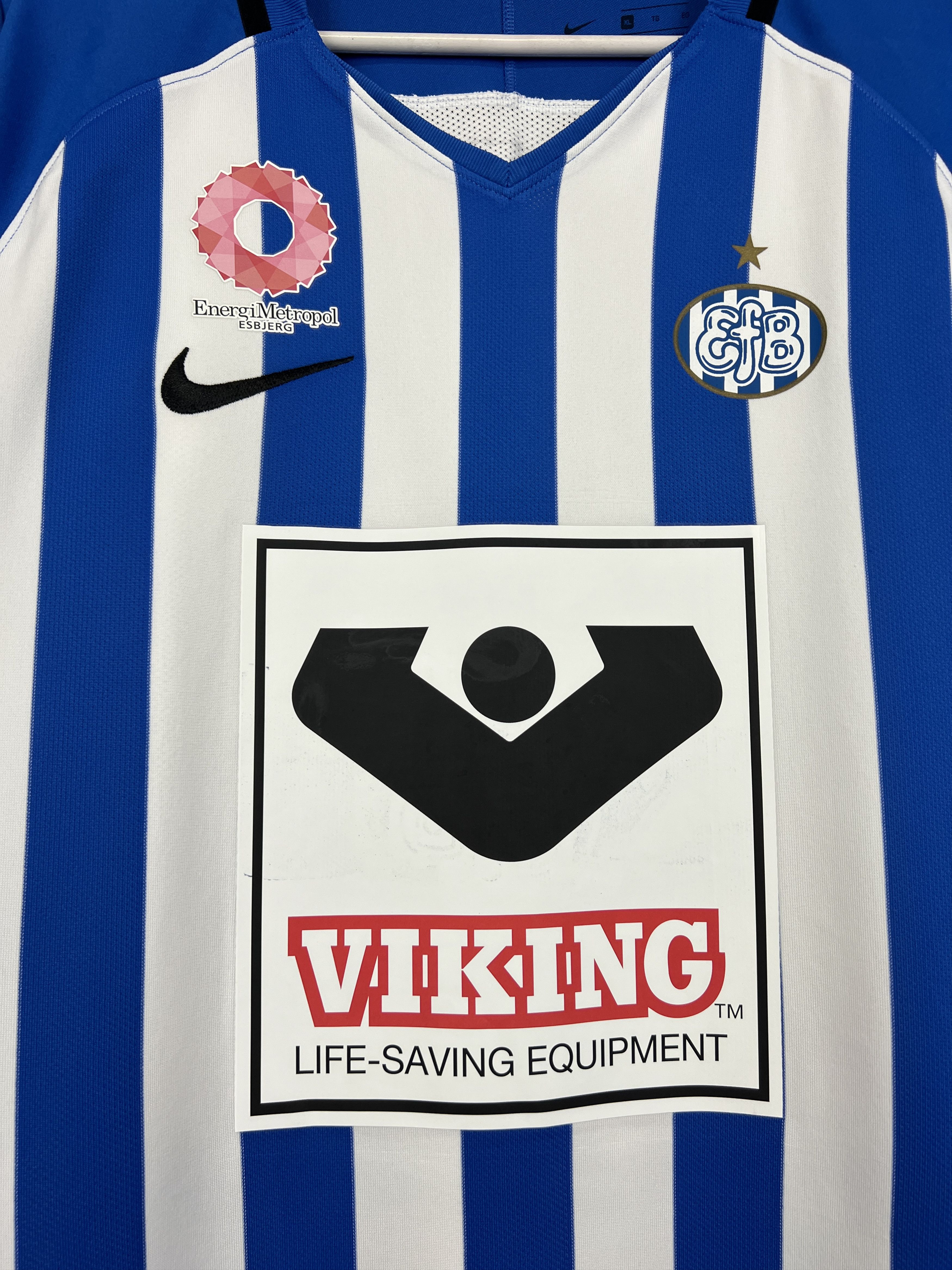 Nike Esbjerg Home football shirt Soccer Long Sleeve Jersey Trikot Size US XL / EU 56 / 4 - 3 Thumbnail