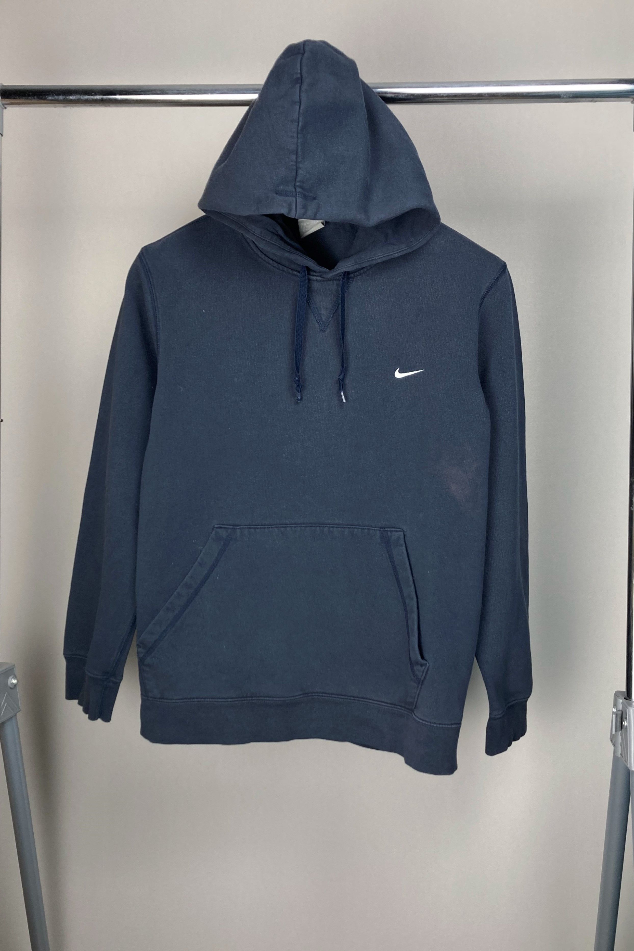 Nike Nike 00s Blue Oversized Hoodie Embroidered Swoosh Logo Size US M / EU 48-50 / 2 - 1 Thumbnail
