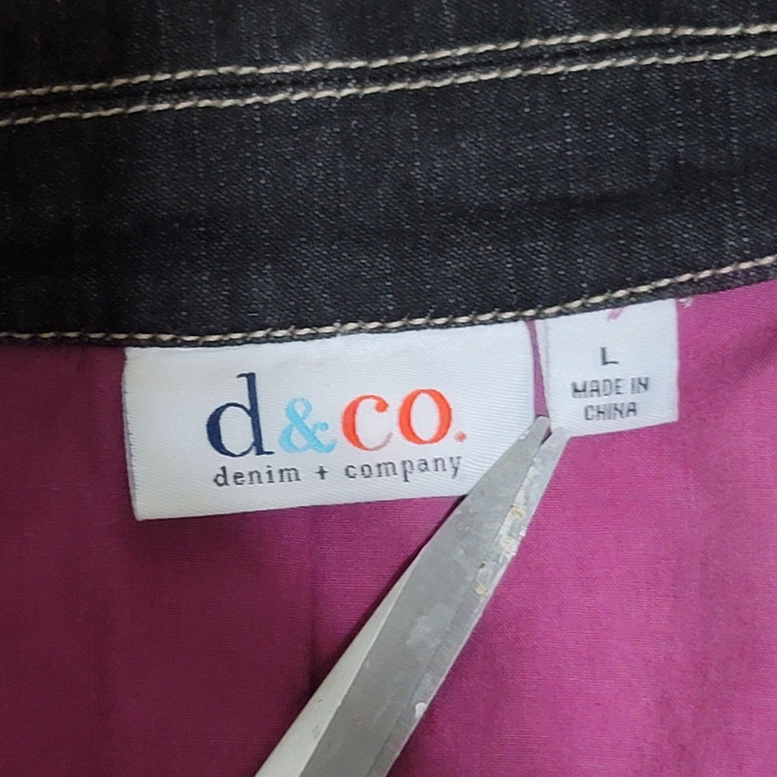 Denim & Co. Vtg Denim & Co Floral Embroidered Jacket Size L / US 10 / IT 46 - 5 Thumbnail