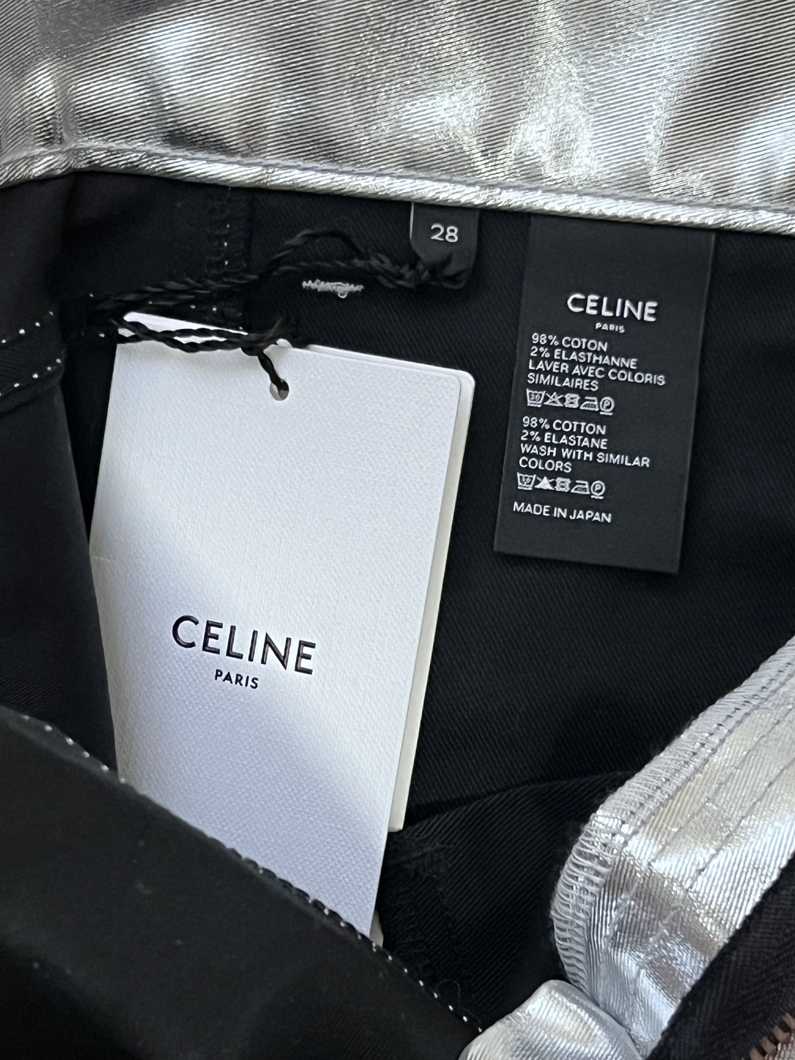 Celine Celine metallic pants Size 28" / US 6 / IT 42 - 8 Thumbnail