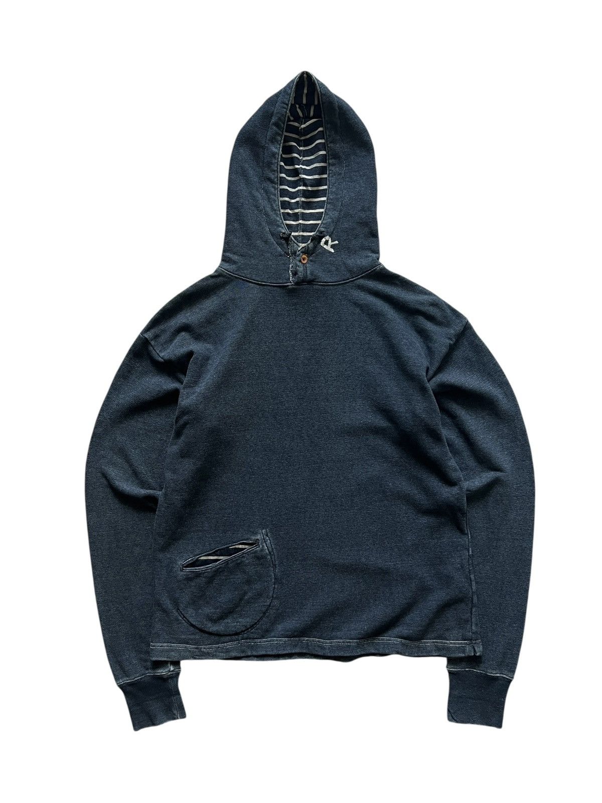 Kapital Vintage 45rpm Indigo Pullover Hoodie Kapital Size US M / EU 48-50 / 2 - 1 Thumbnail