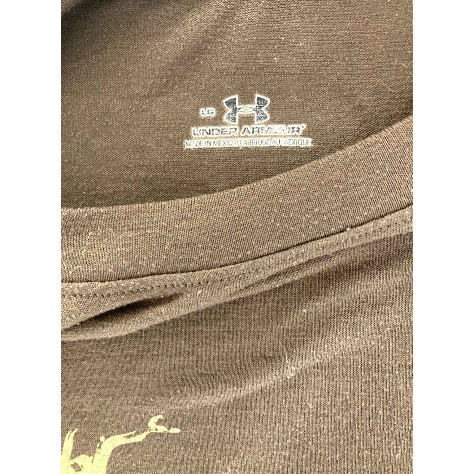 Under Armour Under Armour Shirt Mens Large Brown Color Block Sports HeatGear T-Shirt Mens Size US L / EU 52-54 / 3 - 5 Thumbnail