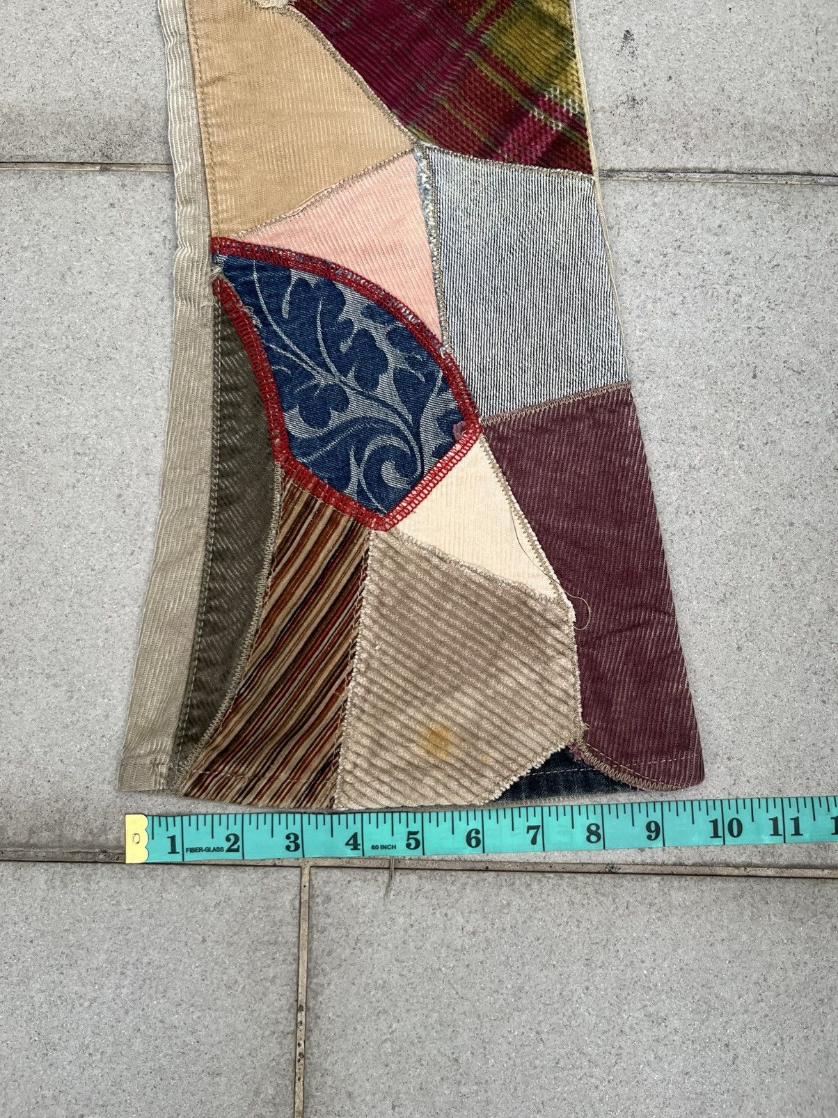 Seditionaries MISS SIXTY Patchwork Corduroy Flare Jeans Size 26" / US 2 / IT 38 - 22 Thumbnail
