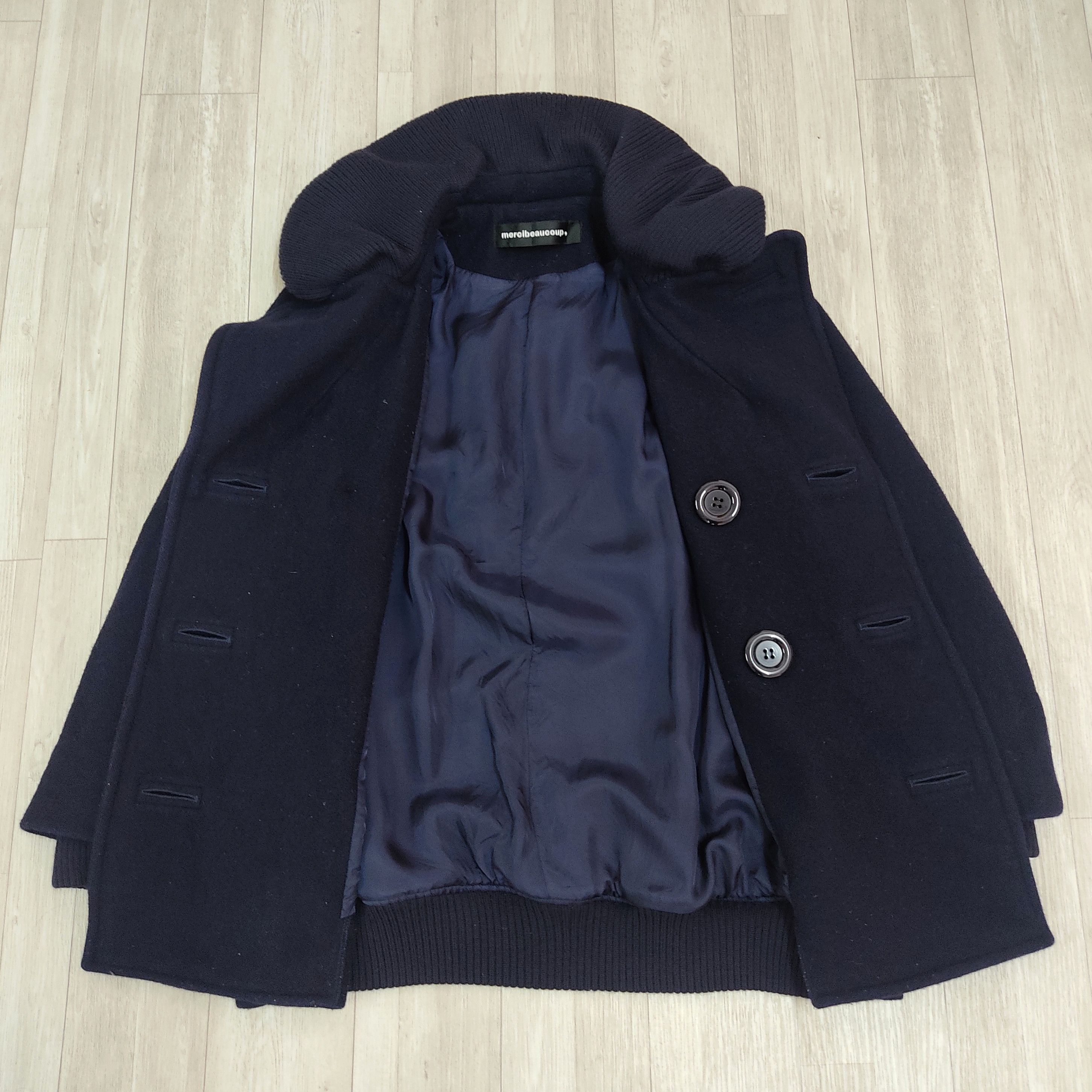 Issey Miyake MERCIBEAUCOUP by Issey Miyake Double Breasted Wool Jacket Size M / US 6-8 / IT 42-44 - 8 Thumbnail