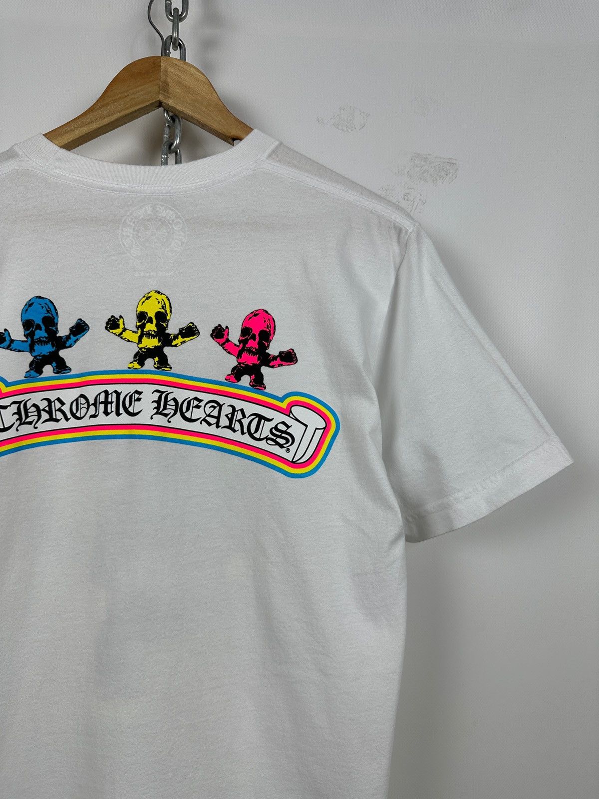 Chrome Hearts Chrome Hearts Foti Rainbow Skull White T-Shirt Size US M / EU 48-50 / 2 - 13 Thumbnail