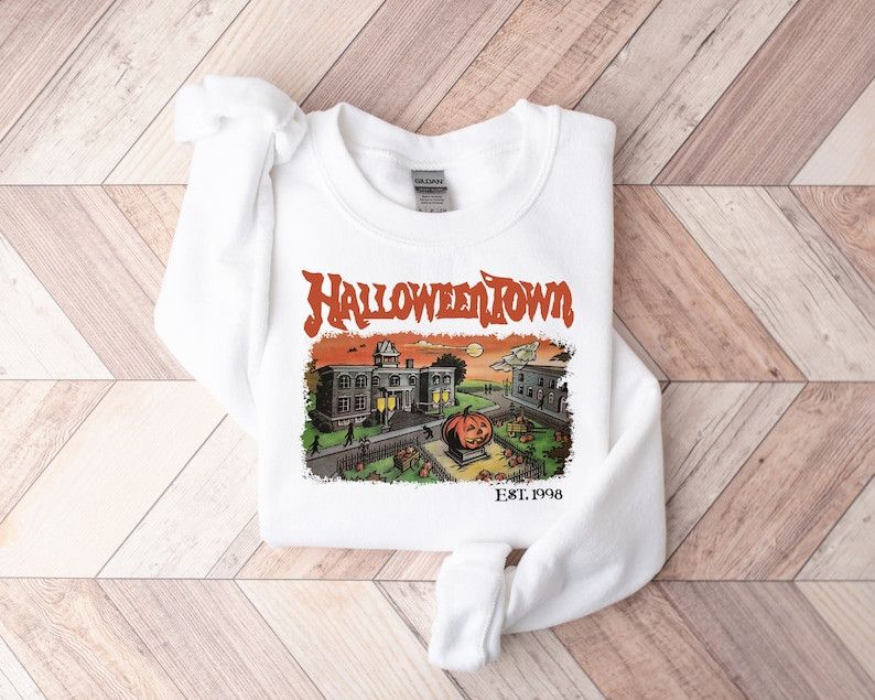 Designer Halloweentown Est 1998 Sweatshirt Size M / US 6-8 / IT 42-44 - 1 Thumbnail
