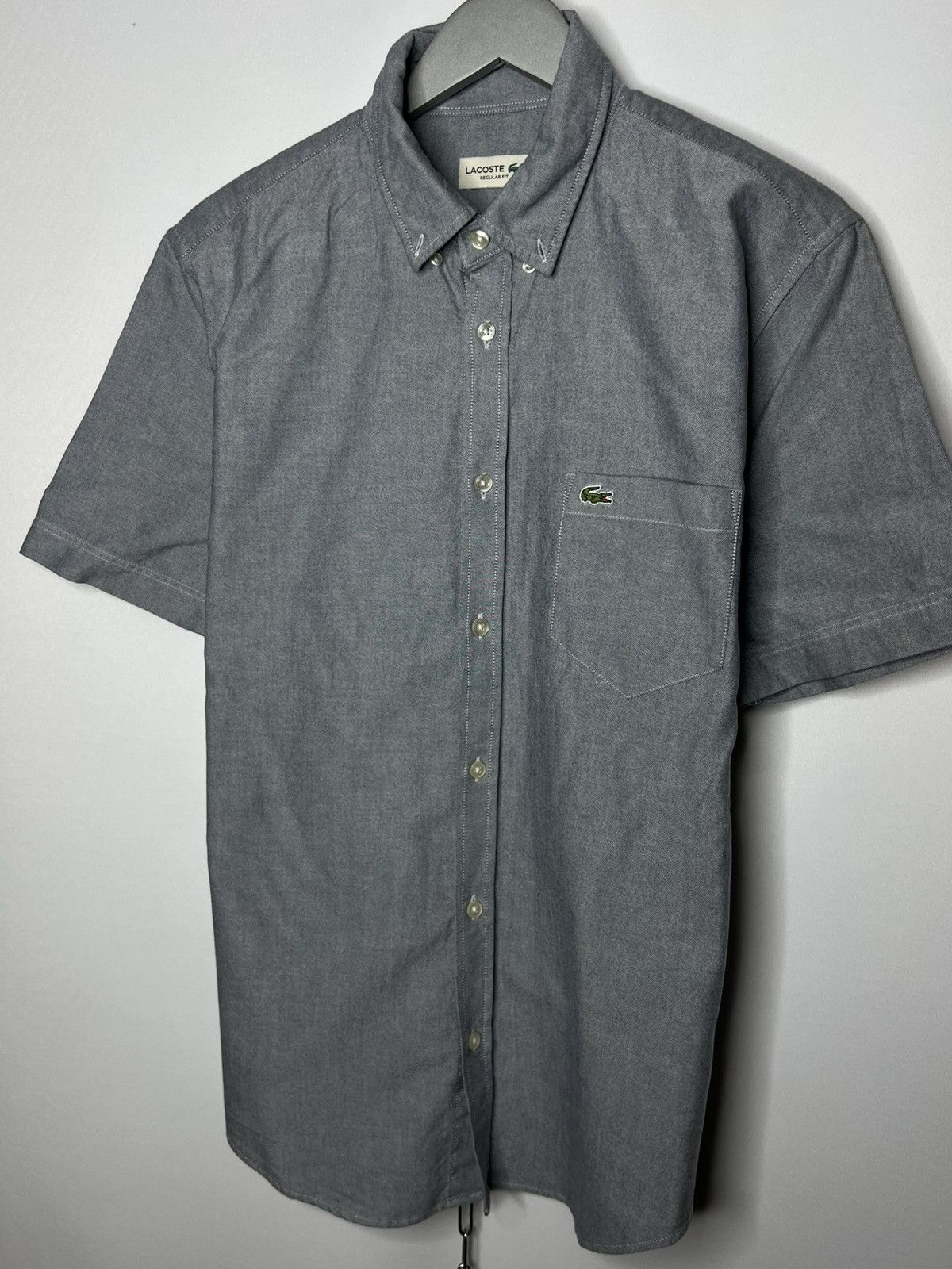Lacoste Lacoste Luxury Short Sleeve Shirt Button Up Tee Size US L / EU 52-54 / 3 - 5 Thumbnail