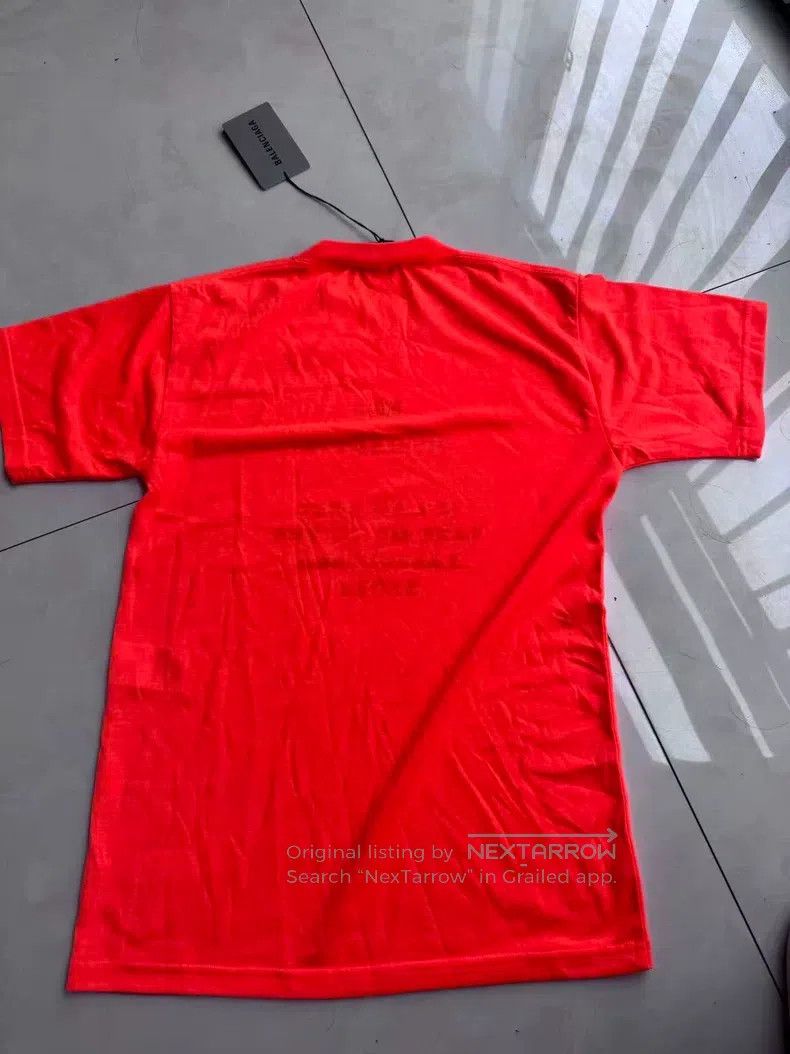 Balenciaga Balenciaga Short Sleeve Fluorescent Orange Size US XS / EU 42 / 0 - 3 Thumbnail