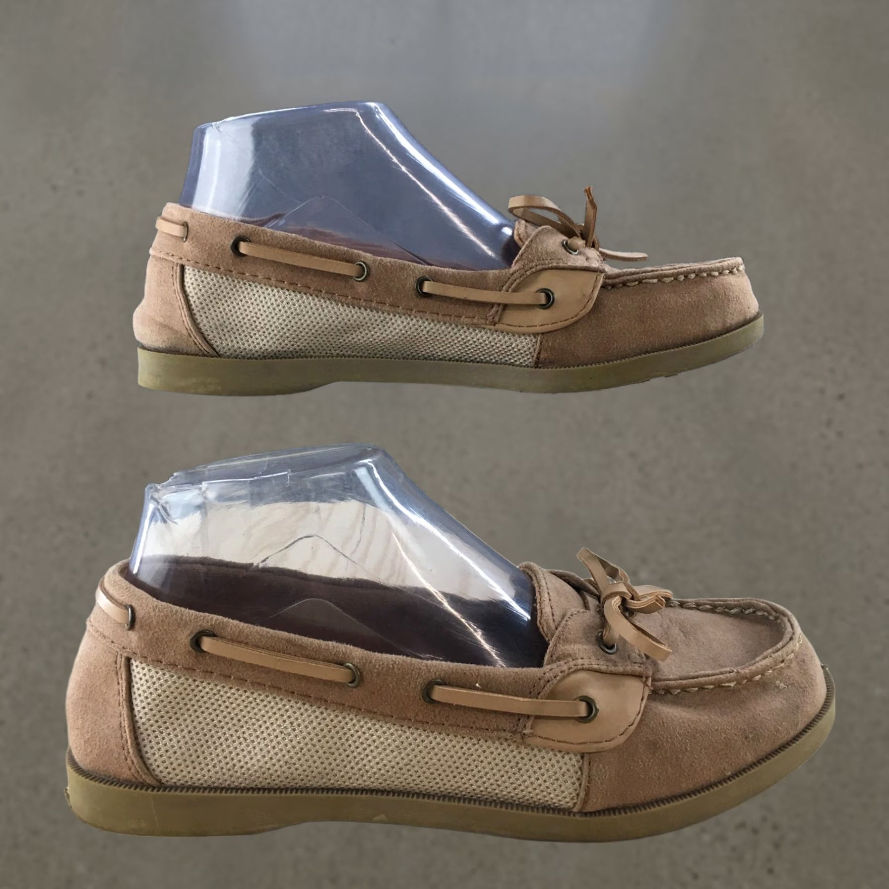 American Eagle Outfitters American Eagle Outfitters Shoes Womens 6 Boat Brown Fabric Lace Up Low Top Casual Comfort Boys? Size M / US 6-8 / IT 42-44 - 1 Thumbnail
