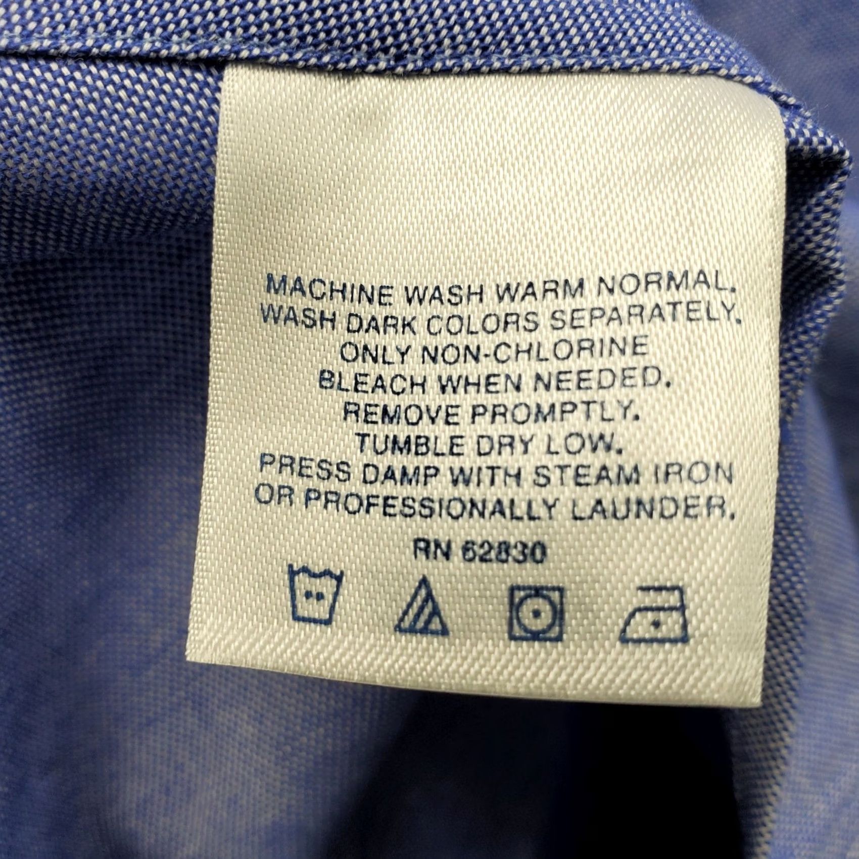 Lands' End Lands' End Mens Dress Shirt 16.5 Blue Classic Fit Oxford Button-Down Shirt Mens Size 16.5 Blue Oxford Classic Fit Bandar Button-Down Size 46R - 6 Thumbnail