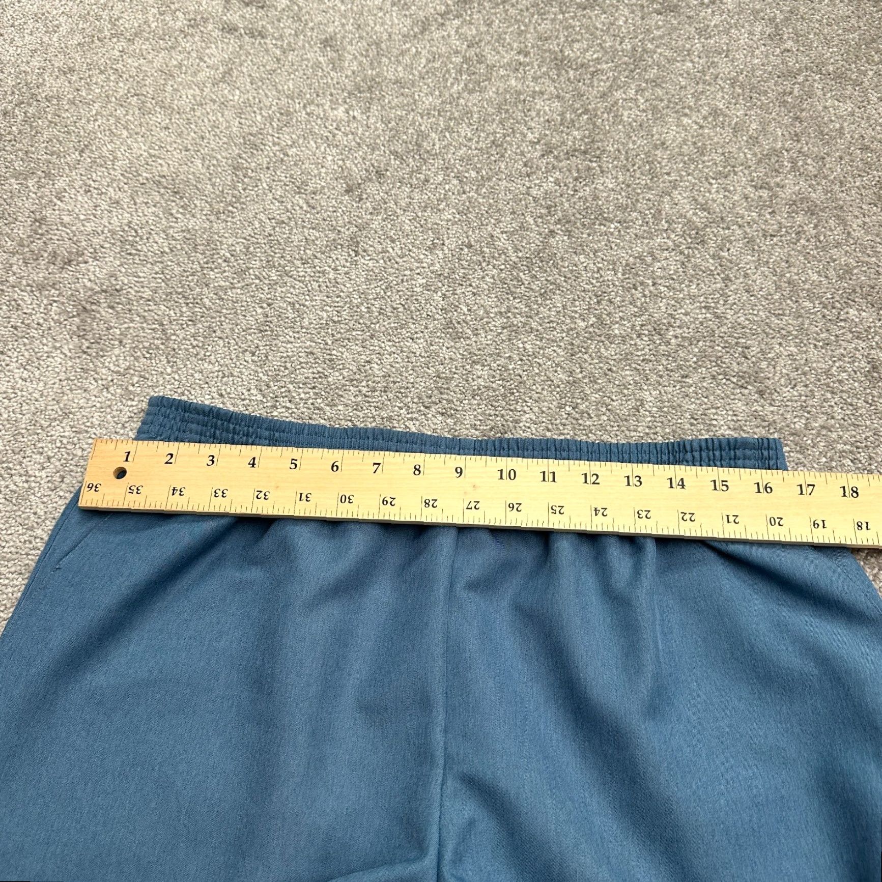 Vintage Alfred Dunner Straight Leg Pants Womens 14 Blue Elastic Waist Workwear 33x27 Size 36" / US 14 / IT 50 - 6 Thumbnail