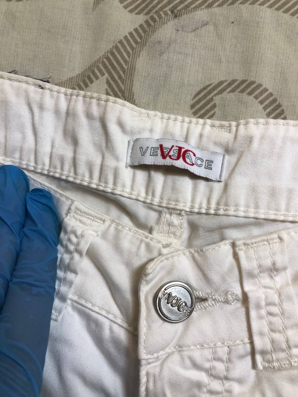 Versace Jeans Couture VERSACE pants Couture White Denim Straight Jeans Size 27" / US 4 / IT 40 - 2 Thumbnail