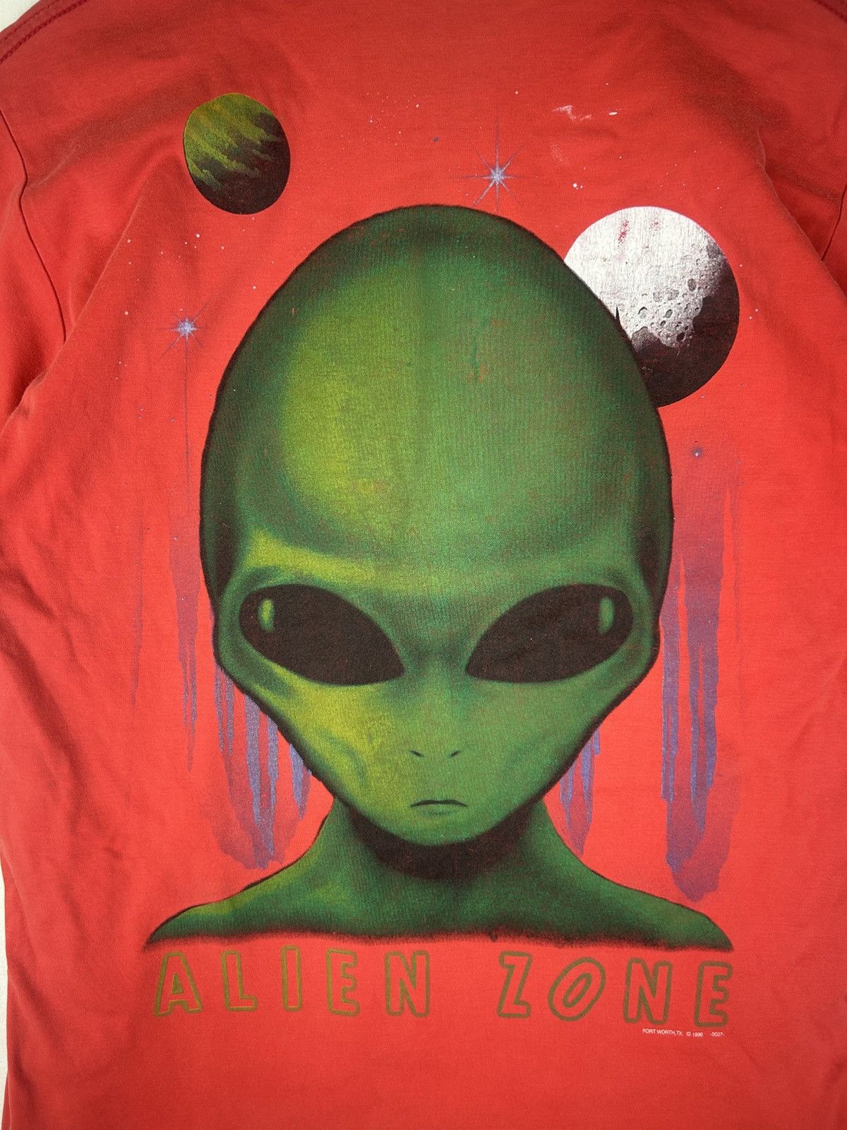 Arts & Science × Sci-Fi Fantasy × Vintage Vintage 90s Alien Zone T-Shirt – Sci-Fi Graphic Tee, Future Size US M / EU 48-50 / 2 - 4 Thumbnail