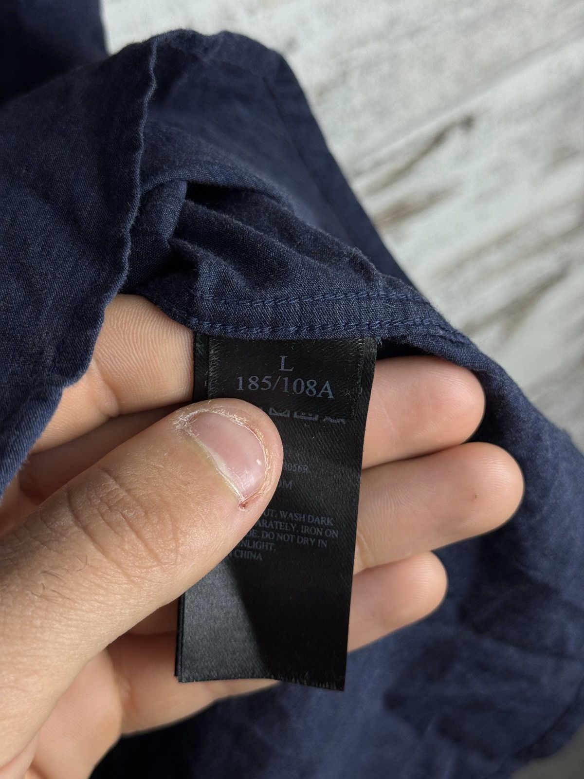 Allsaints × Japanese Brand Mens Vintage AllSaints Avila SS Shirts button up luxury navy Size US L / EU 52-54 / 3 - 7 Thumbnail