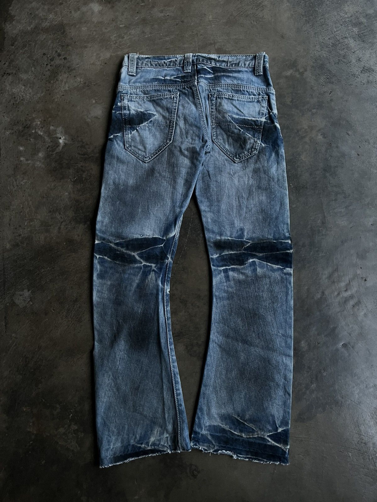 Tornado Mart JAPANESE BUFFALO BOBS DENIM CURVE FLARE FADE PANTS STYLE Size US 30 / EU 46 - 2 Thumbnail