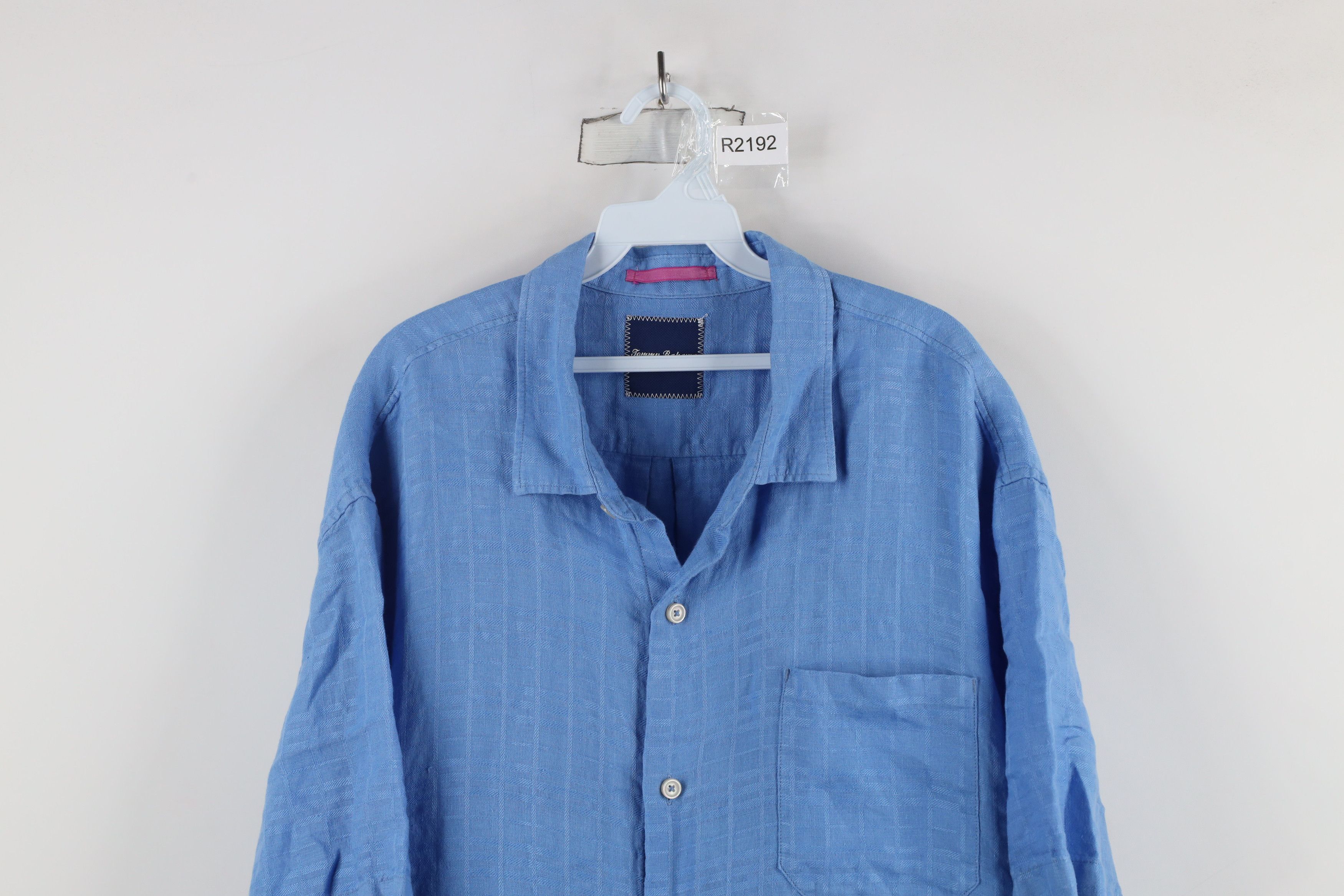 Tommy Bahama × Vintage Vintage Tommy Bahama Short Sleeve Collared Button Shirt Blue Size US XXL / EU 58 / 5 - 2 Thumbnail