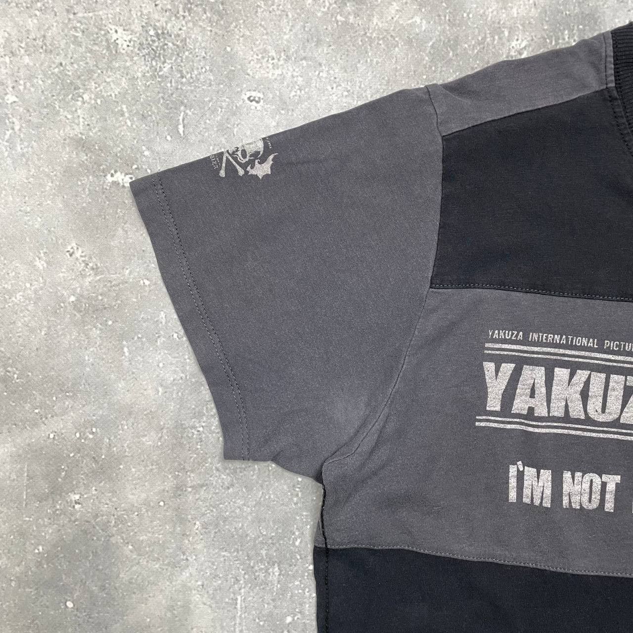Japanese Brand Yakuza Aggressive Y2K T Shirt Black/ Gray Size XL Size US XL / EU 56 / 4 - 8 Thumbnail